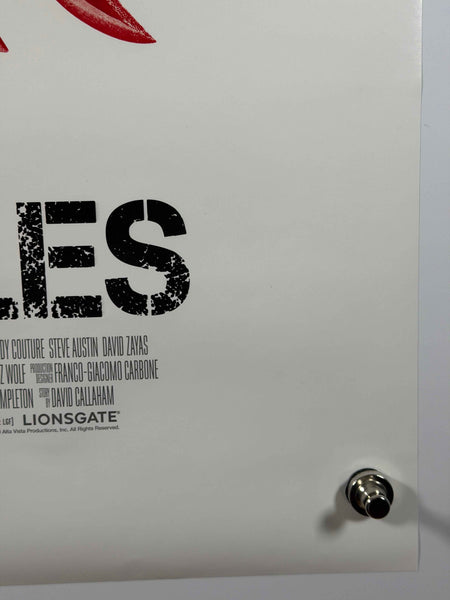 THE EXPENDABLES 2010 Original Advance Movie Poster 27x40 DS Rolled Skull Style Stallone