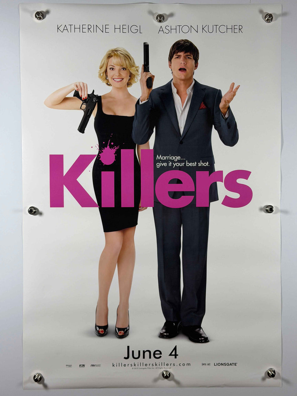 KILLERS 2010 Original Movie Poster 27x40 DS Rolled Katherine Heigl Ashton Kutcher