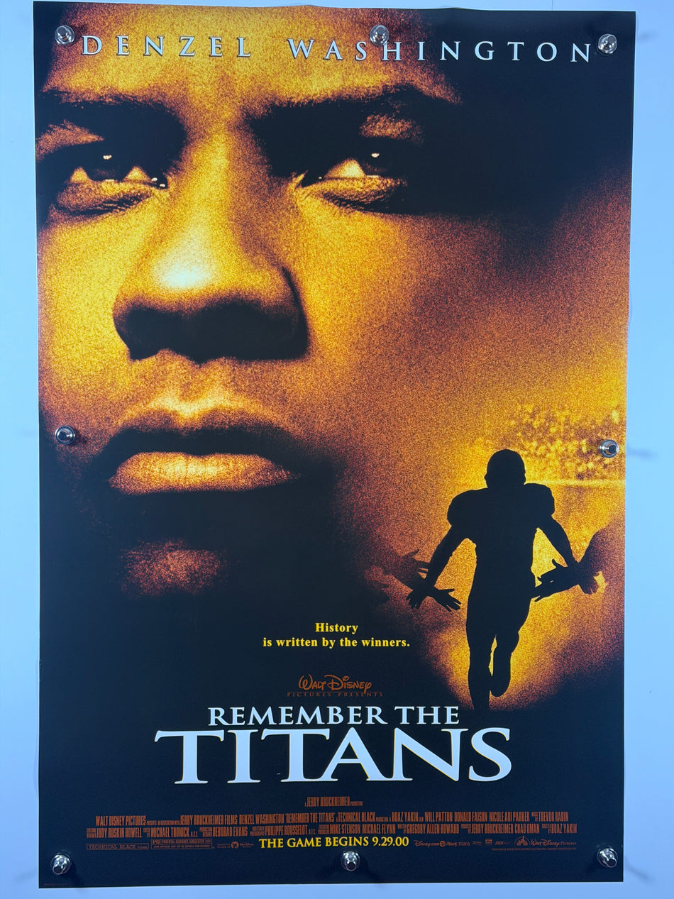 REMEMBER THE TITANS 2000 Original Movie Poster 27x40 Rolled Denzel Washington