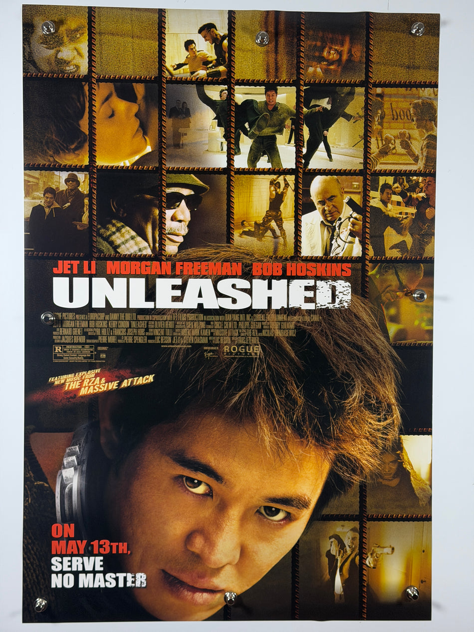 UNLEASHED 2005 Original Movie Poster 27x40 Rolled Jet Li Morgan Freeman Bob Hoskins