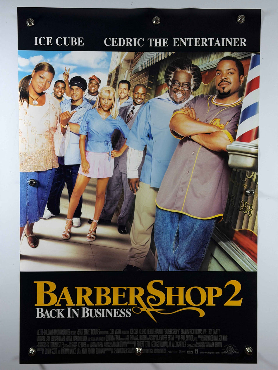 BARBERSHOP 2 BACK IN BUSINESS 2004 Original Movie Poster 27x40 DS Rolled Ice Cube Cedric