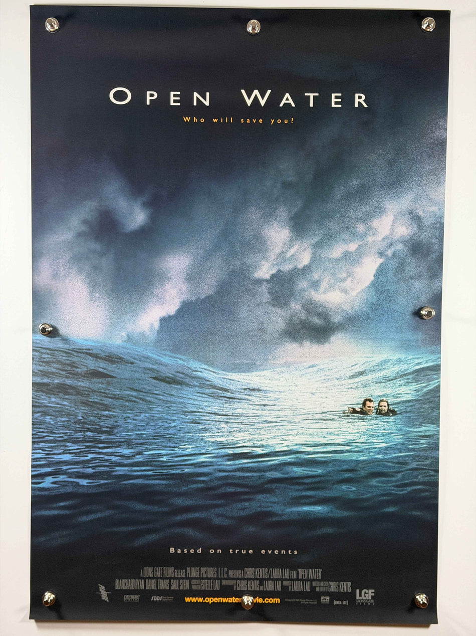 OPEN WATER 2003 Original Movie Poster 27x40 Rolled DS Advance Blanchard Ryan Daniel Travis
