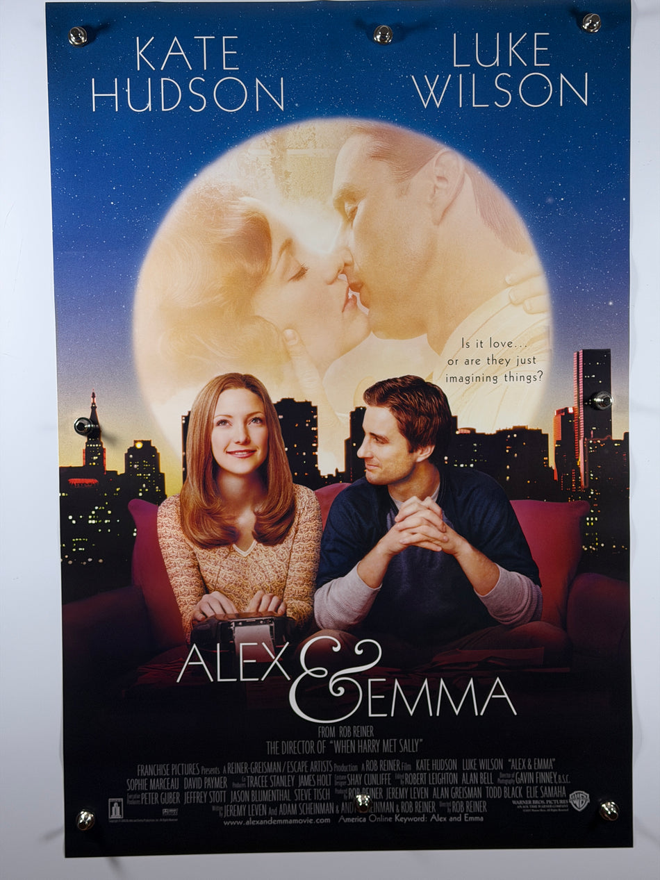 ALEX & EMMA 2003 Original Movie Poster 27x40 DS Rolled Kate Hudson Luke Wilson