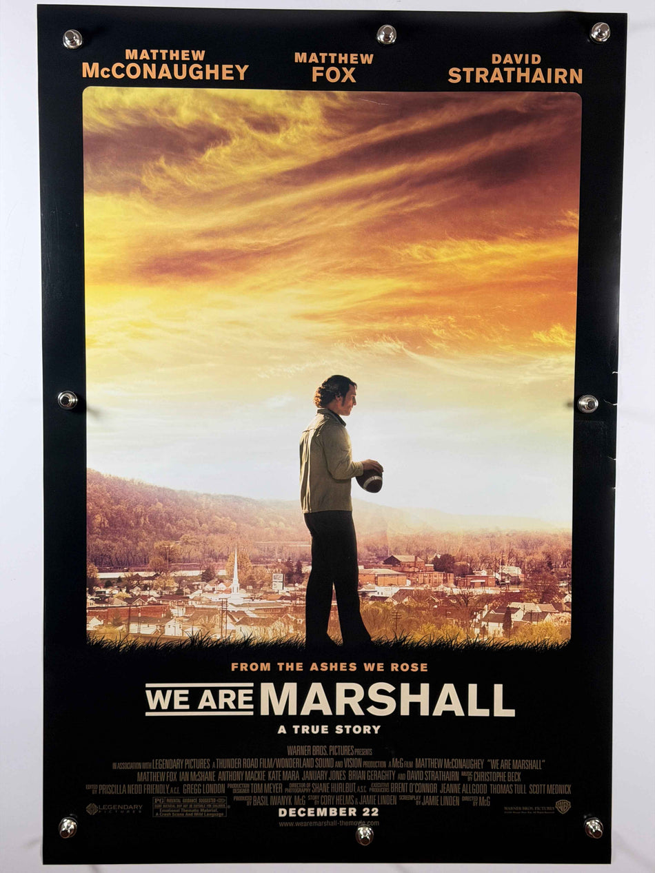 WE ARE MARSHALL 2006 Original Movie Poster 27x40 DS Rolled Matthew McConaughey Football