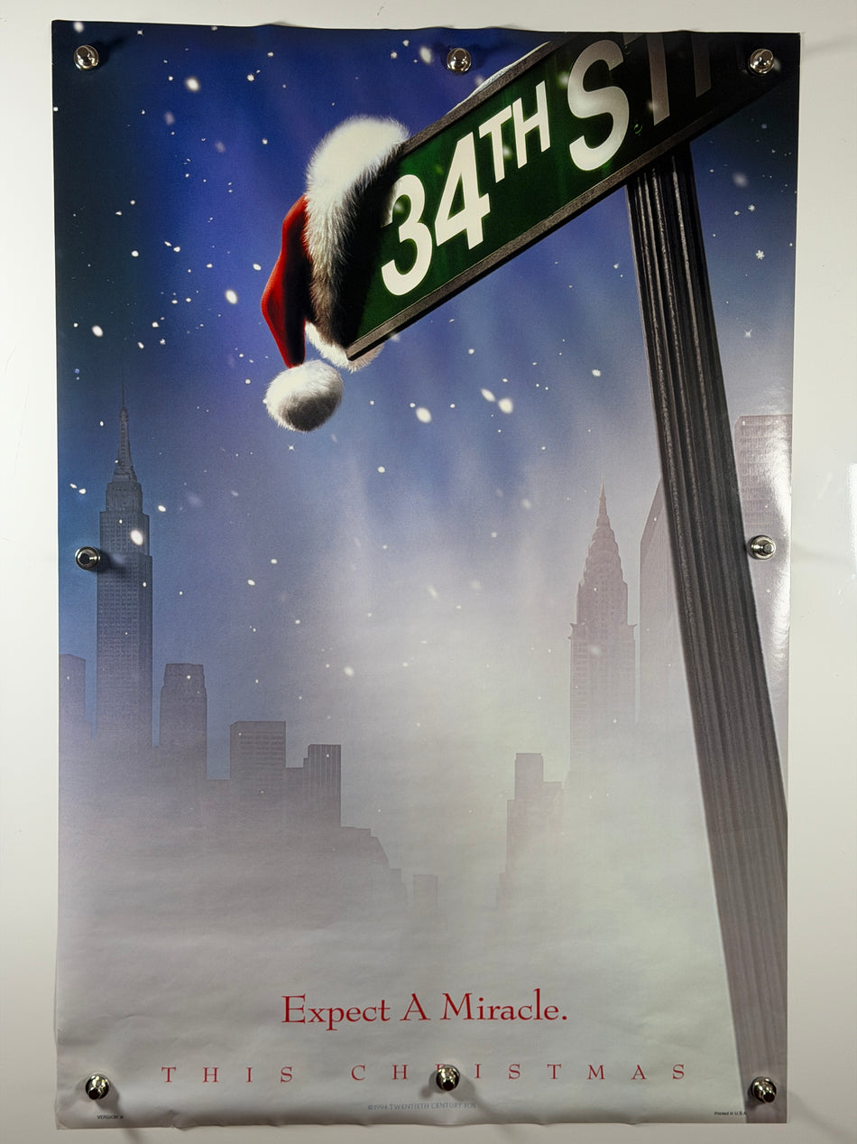 MIRACLE ON 34TH STREET 1994 Original Movie Poster 27x40 DS Rolled Version A