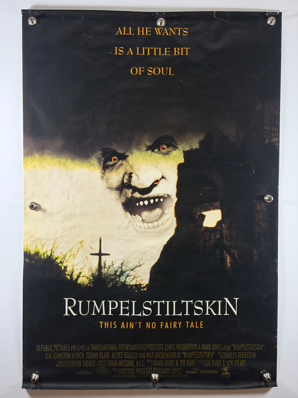 Rumpelstiltskin 1995 Original Movie Poster 27x40 Horror Republic Pictures Rolled SS Poster