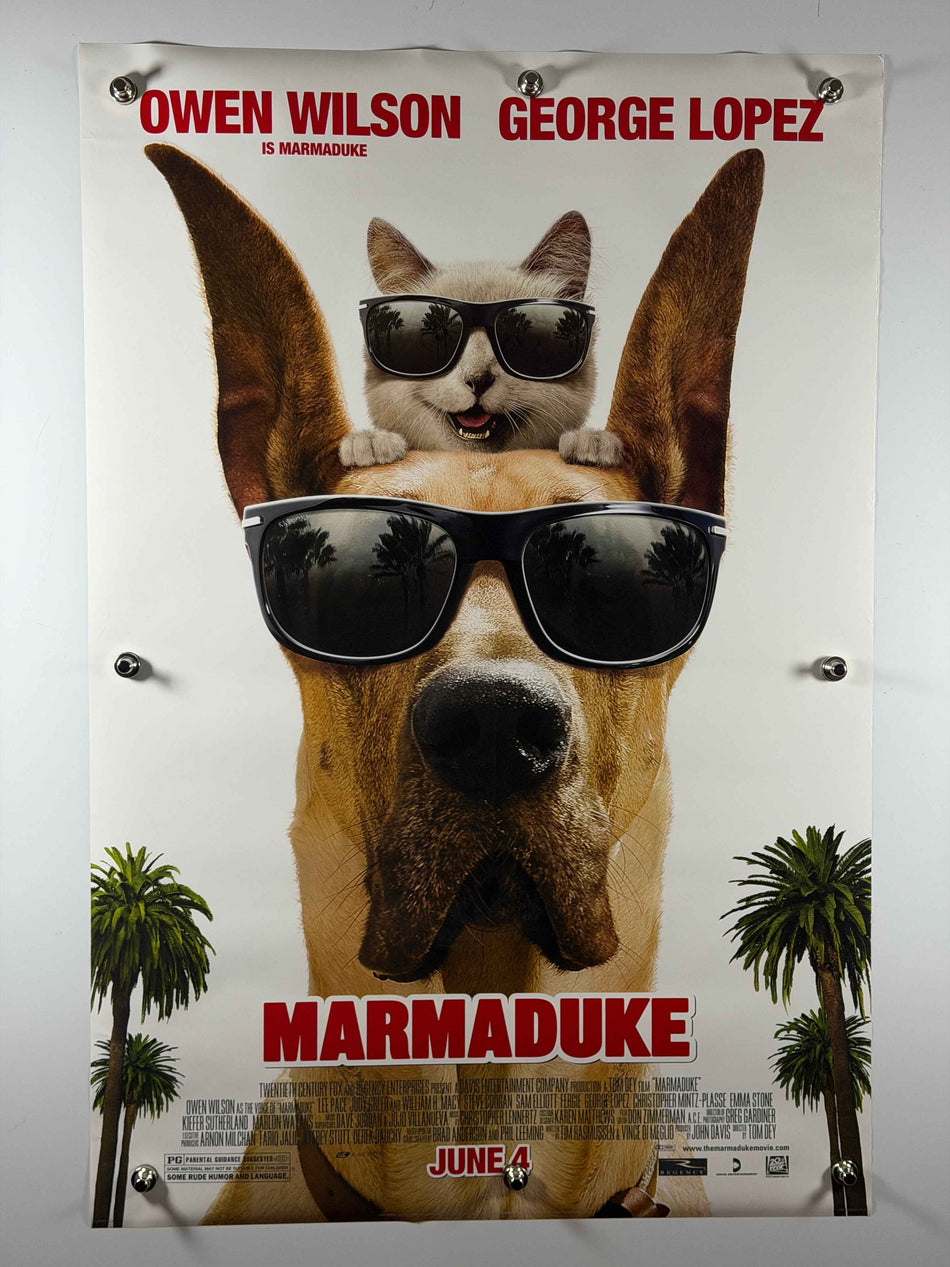 Marmaduke 2010 Original DS 27x40 Rolled Poster Version B Owen Wilson George Lopez