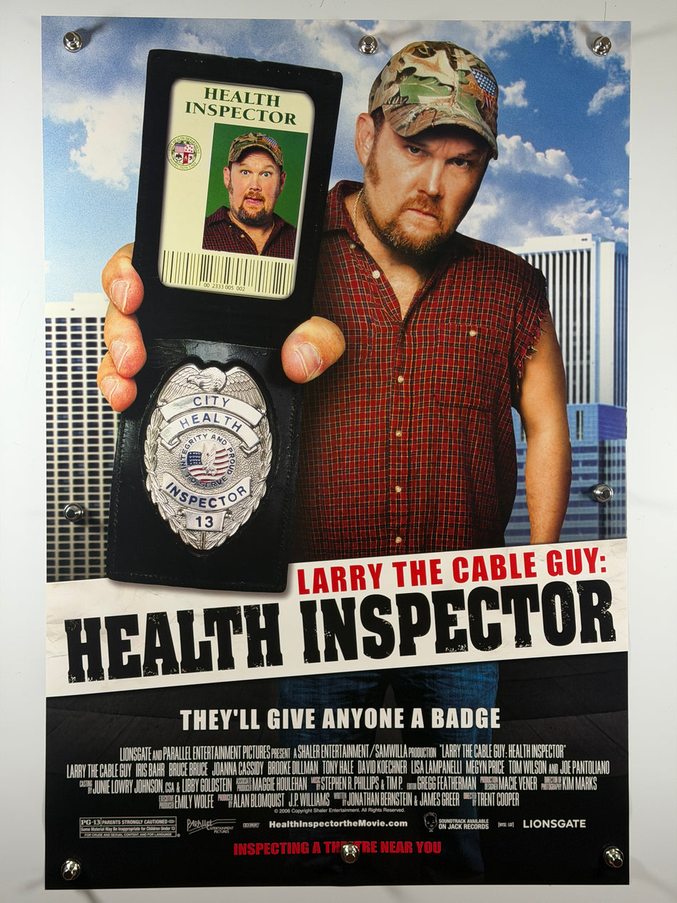 2006 Larry the Cable Guy: Health Inspector Original Movie Poster 27x40 DS Rolled