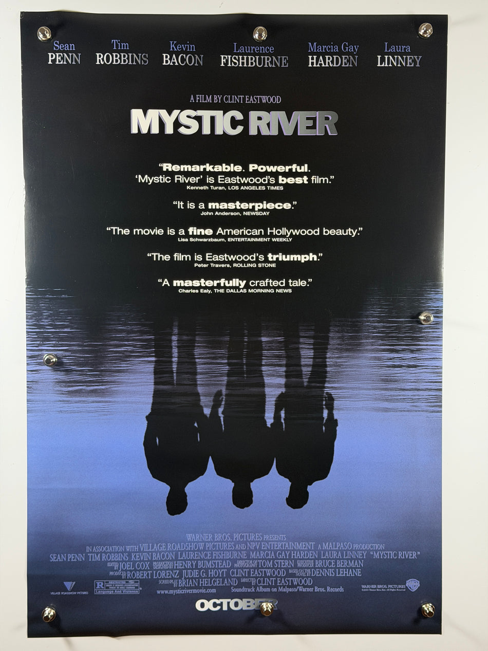2003 Mystic River Original Movie Poster 27x40 DS Quotations Style Rolled – Sean Penn Clint Eastwood
