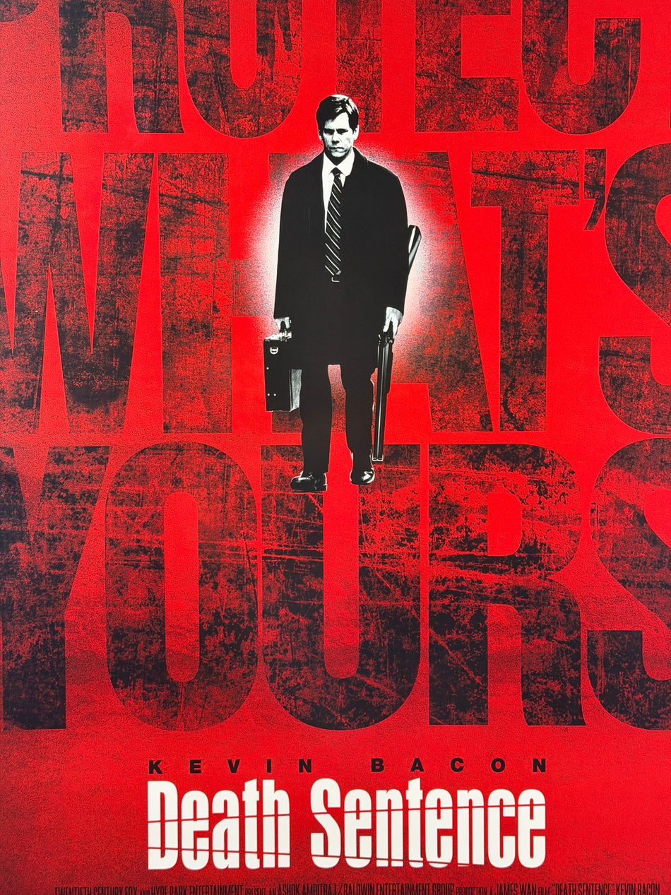 2007 Death Sentence Original Movie Poster 27x40 DS Rolled – Kevin Bacon James Wan