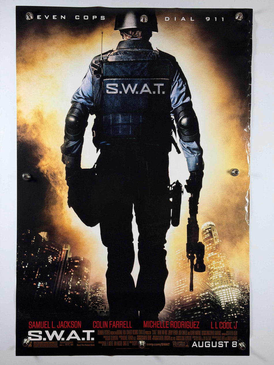 S.W.A.T. (2003) Original Movie Poster DS – Samuel L. Jackson, Colin Farrell, Michelle Rodriguez, LL Cool J – 27" x 40" – Rolled