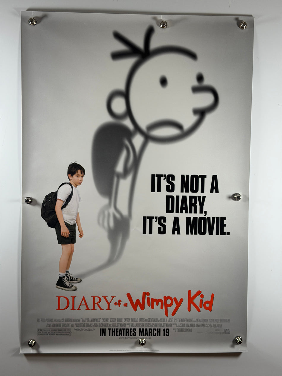 Diary of a Wimpy Kid (2010) Original Movie Poster – 27x40 “It’s Not a Diary” One Sheet DS