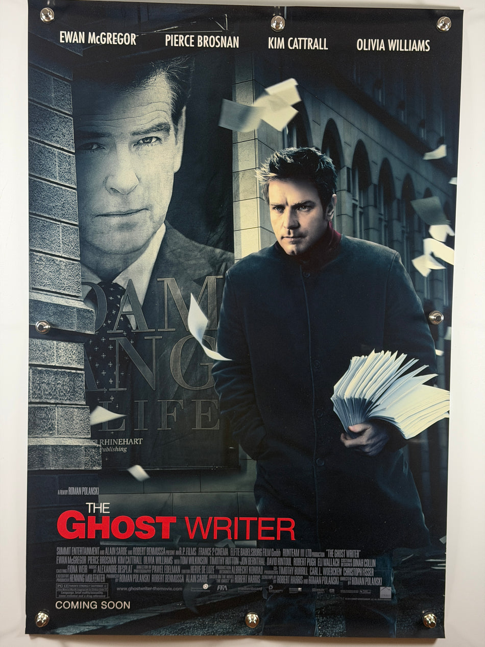 The Ghost Writer (2010) Original Advance Movie Poster Rolled DS – 27x40 Ewan McGregor Pierce Brosnan