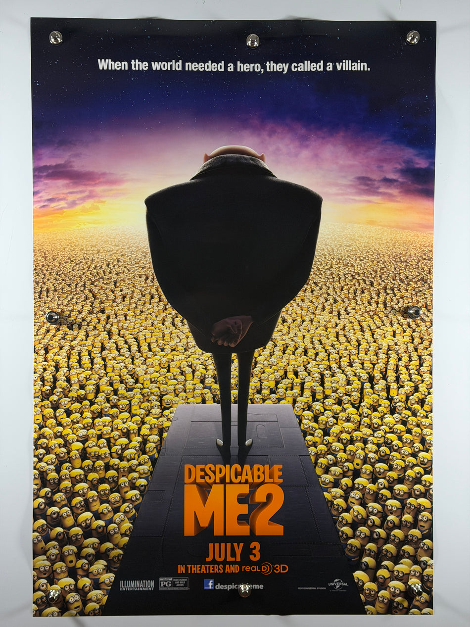 Despicable Me 2 (2013) Original Movie Poster Rolled DS – 27x40 Gru & Minions International One Sheet