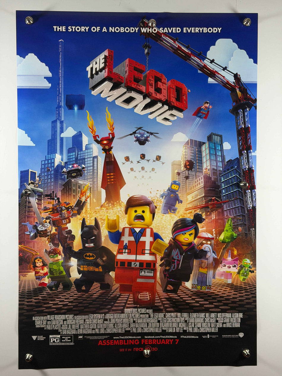 The Lego Movie (2014) Original Movie Poster Rolled DS – 27x40 Emmet Batman Wyldstyle Ensemble