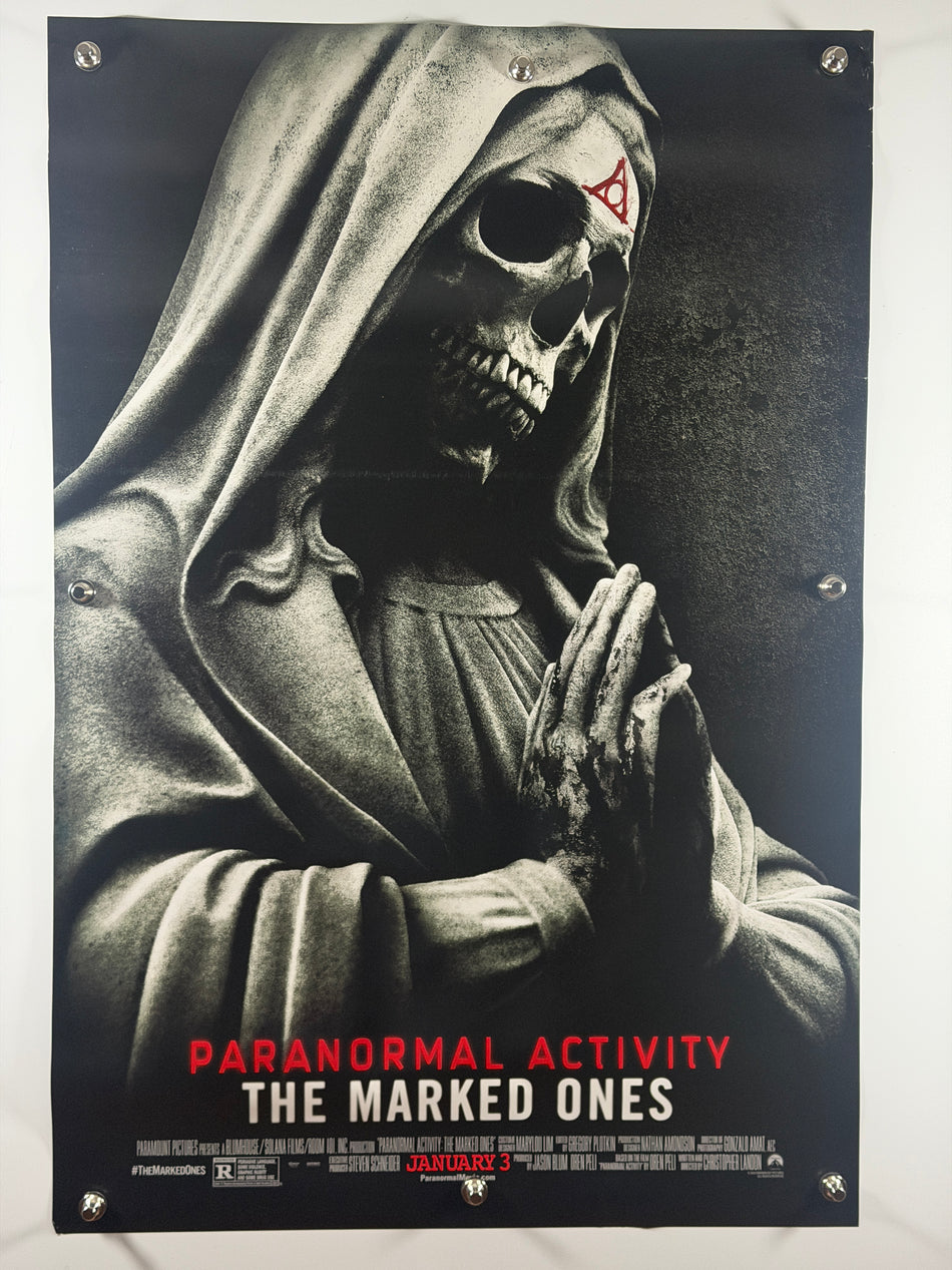 PARANORMAL ACTIVITY: THE MARKED ONES 2013 Original Movie Poster 27x40 DS Rolled Skull Horror
