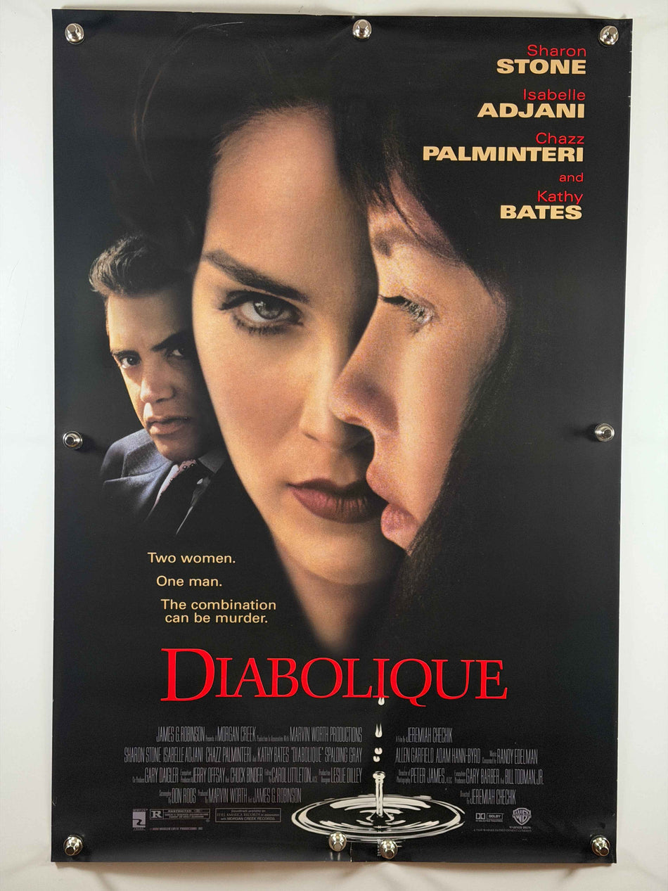 Diabolique 1996 Original Movie Poster 27x40 DS Sharon Stone Isabelle Adjani