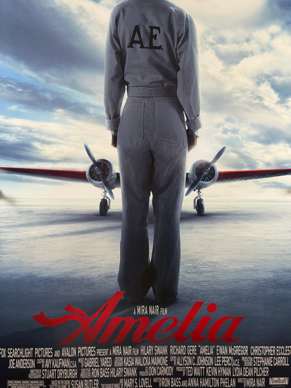 Amelia 2009 Original Movie Poster 27x40 DS Advance Hilary Swank Richard Gere