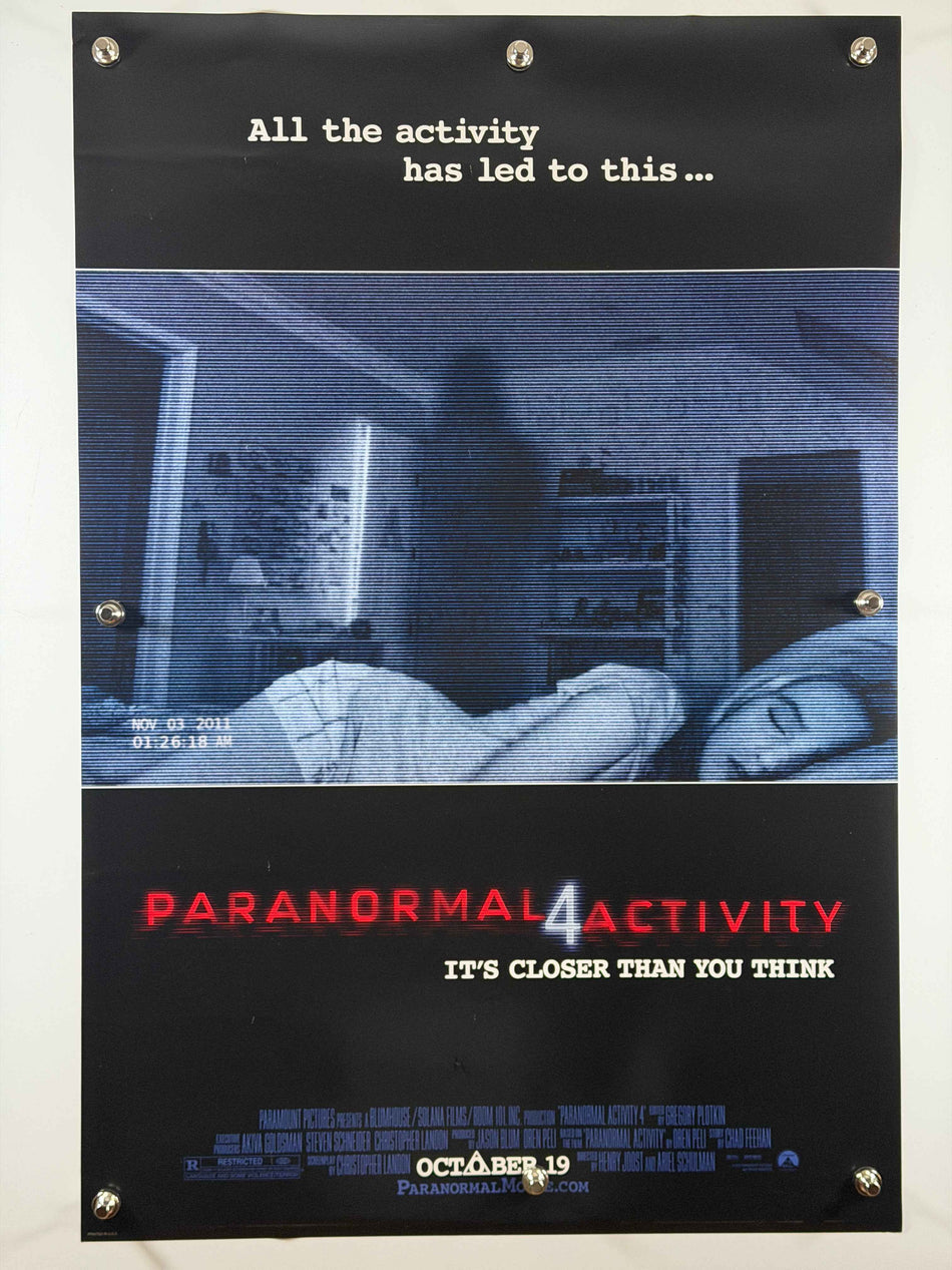 Paranormal Activity 4 2012 Original Movie Poster 27x40 DS Horror Katie Featherston