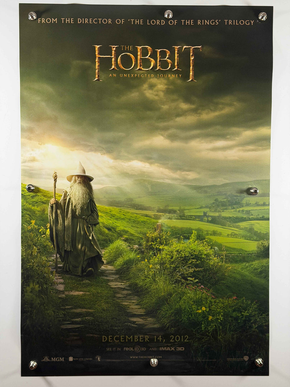 The Hobbit An Unexpected Journey 2012 Original Movie Poster 27x40 DS Gandalf Shire Ian McKellen