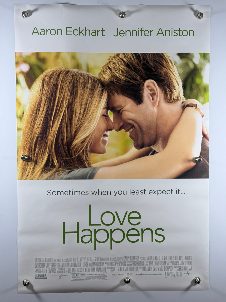 Love Happens 2009 Original Movie Poster 27x40 DS Jennifer Aniston Aaron Eckhart