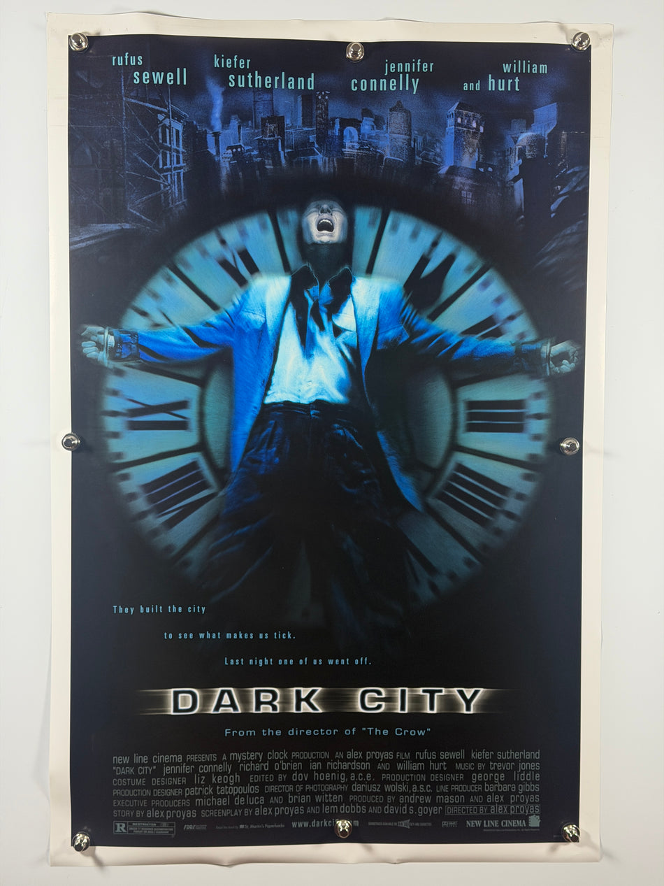 Dark City 1998 Original Movie Poster 27x41 DS Rolled Rufus Sewell Kiefer Sutherland