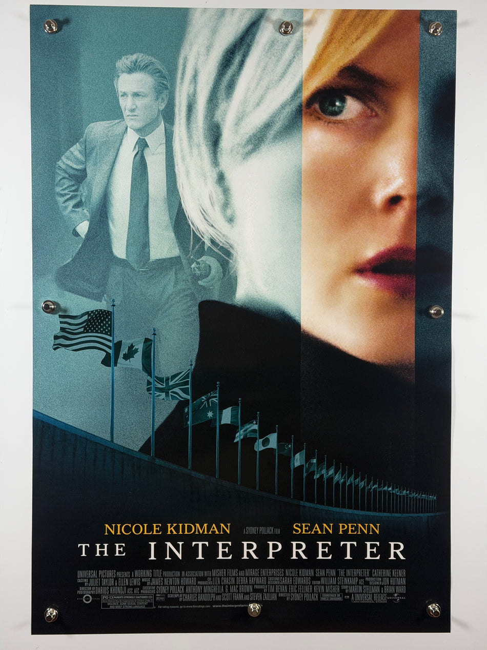The Interpreter 2005 Original Movie Poster 27x40 DS Nicole Kidman Sean Penn