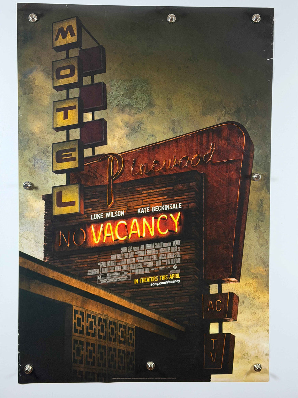 Vacancy 2007 Original Movie Poster 27x40 DS Advance Luke Wilson Kate Beckinsale