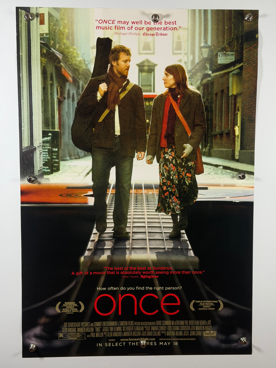 Once 2007 Original Movie Poster 27x40 DS Glen Hansard Marketa Irglova