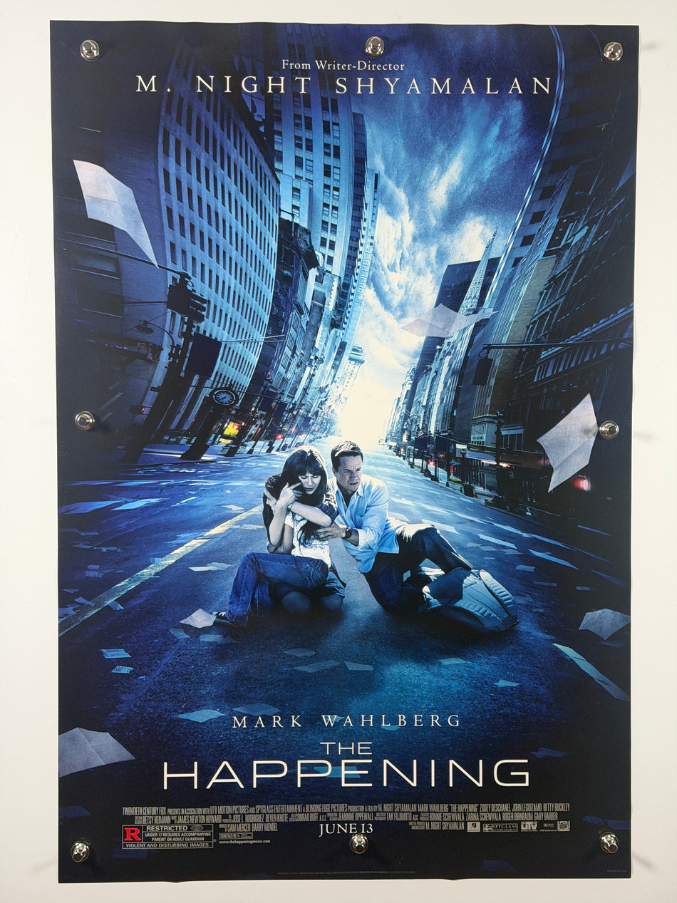 The Happening 2008 Original Movie Poster 27x40 DS Theatrical Mark Wahlberg Zooey Deschanel M Night Shyamalan