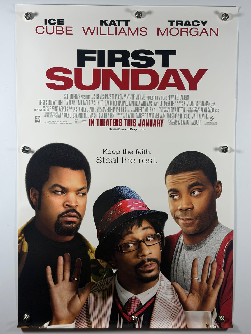 First Sunday 2008 Original Movie Poster 27x40 DS Advance Ice Cube Katt Williams Tracy Morgan