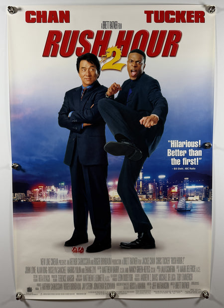 RUSH HOUR 2 2001 Original Movie Poster 27x40 SS Rolled Jackie Chan Chris Tucker - Joe's Geek VLT