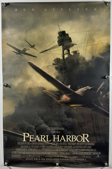 PEARL HARBOR VERSION C 2001 Original Video DVD Release Poster 27x40 SS Rolled Ben Affleck Battleship Attack - Joe's Geek VLT