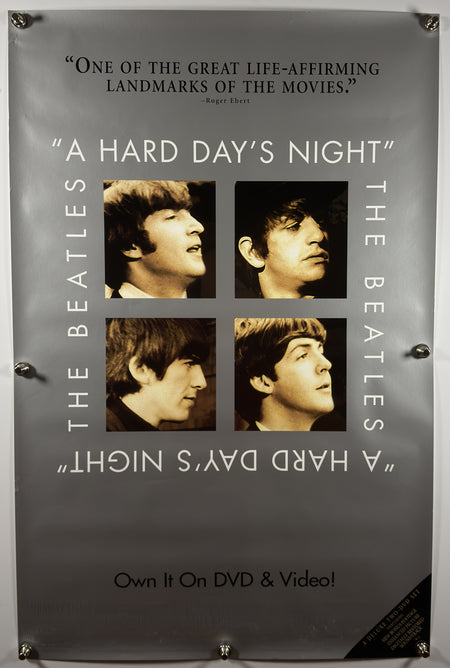 A HARD DAY'S NIGHT 1964 Original Video DVD Release Poster SS 27x40 Rolled The Beatles - Joe's Geek VLT