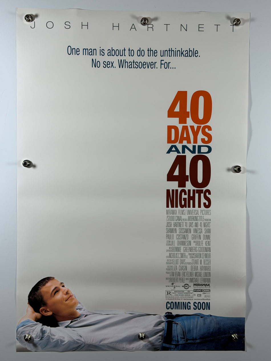40 Days and 40 Nights 2001 Original Movie Poster 27x40 DS Advance Josh Hartnett