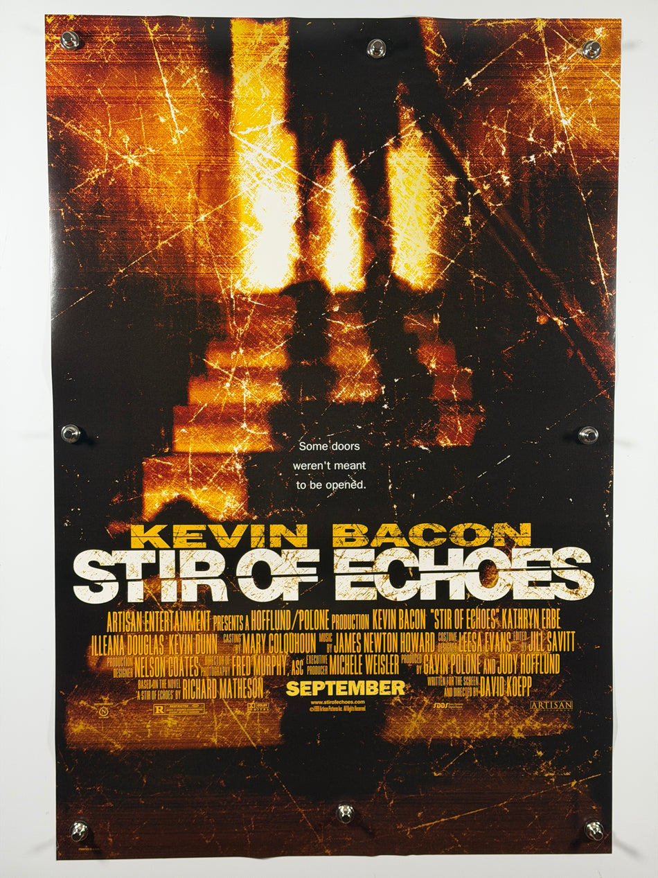 Stir of Echoes 1999 Original Movie Poster 27x40 DS Kevin Bacon Horror Thriller September Release