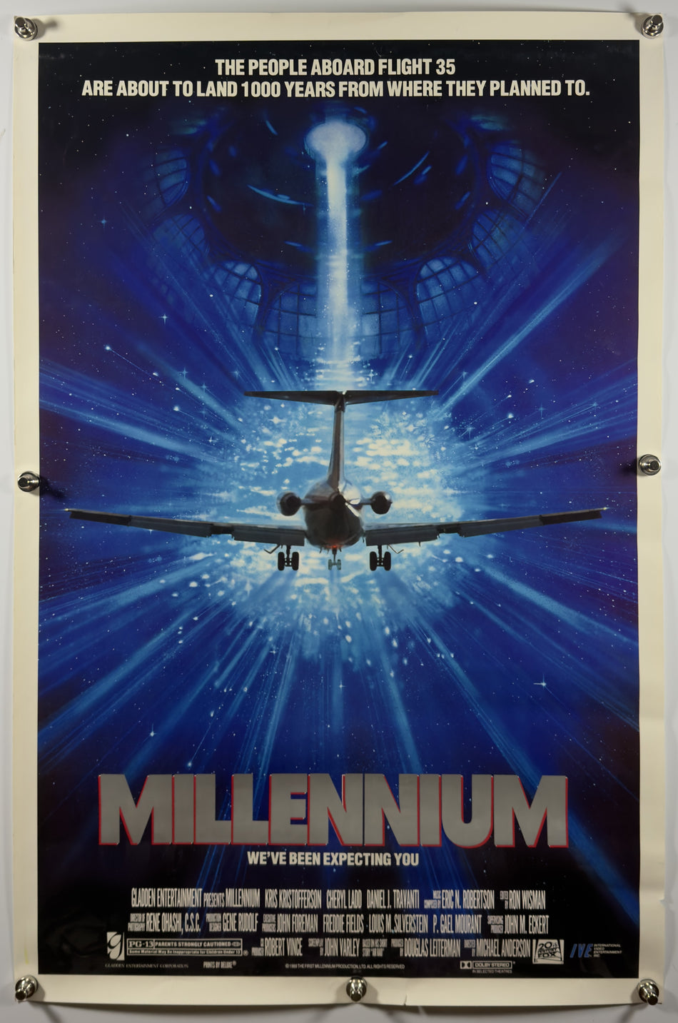 MILLENNIUM 1989 Original Movie Poster 27x41 SS Rolled Kris Kristofferson Cheryl Ladd - Joe's Geek VLT