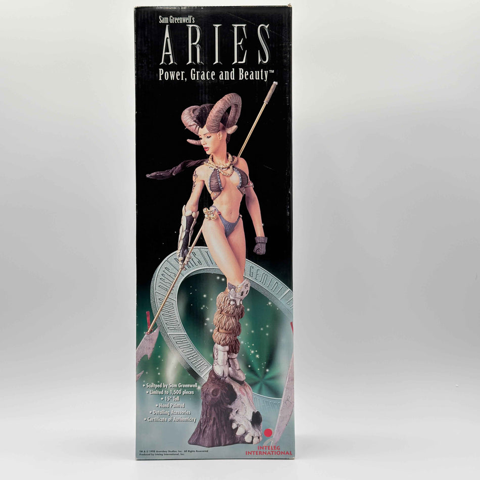 1998 SAM GREENWELL ARIES POWER GRACE AND BEAUTY LIMITED EDITION #310/1500 STATUE W/ COA NEW IN BOX