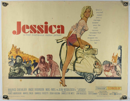 JESSICA 1962 Original Movie Poster 22x28 SS Rolled Angie Dickinson UA