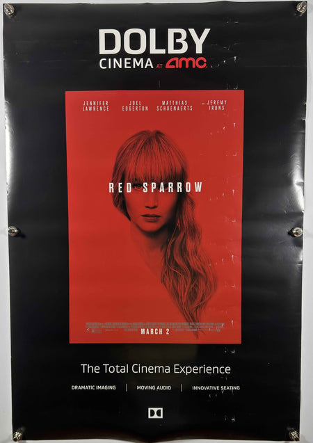RED SPARROW 2018 Original Dolby Cinema AMC Movie Poster 27x40 DS Rolled Jennifer Lawrence