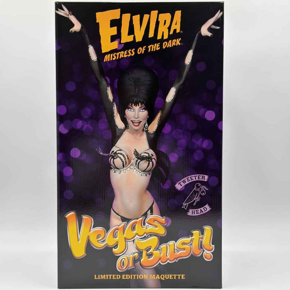 TWEETERHEAD ELVIRA VEGAS OR BUST! 1/6 SCALE LIMITED EDITION MAQUETTE NEW IN BOX