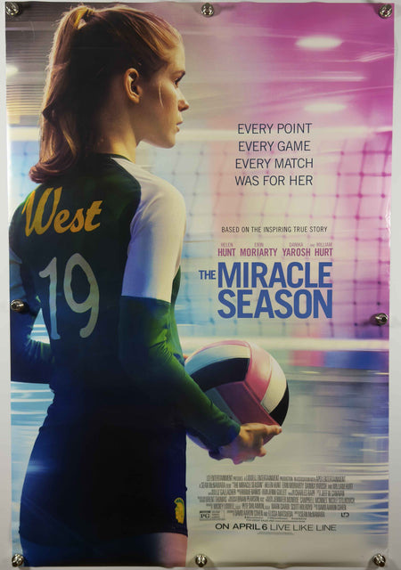 THE MIRACLE SEASON 2018 Original Movie Poster 27x40 DS Rolled Helen Hunt Volleyball