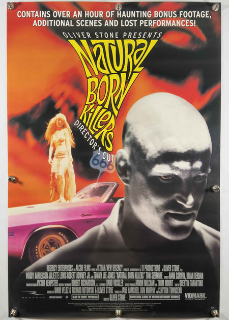 NATURAL BORN KILLERS 1996 Original Director's Cut Video Release Poster 27x40 DS Rolled Oliver Stone
