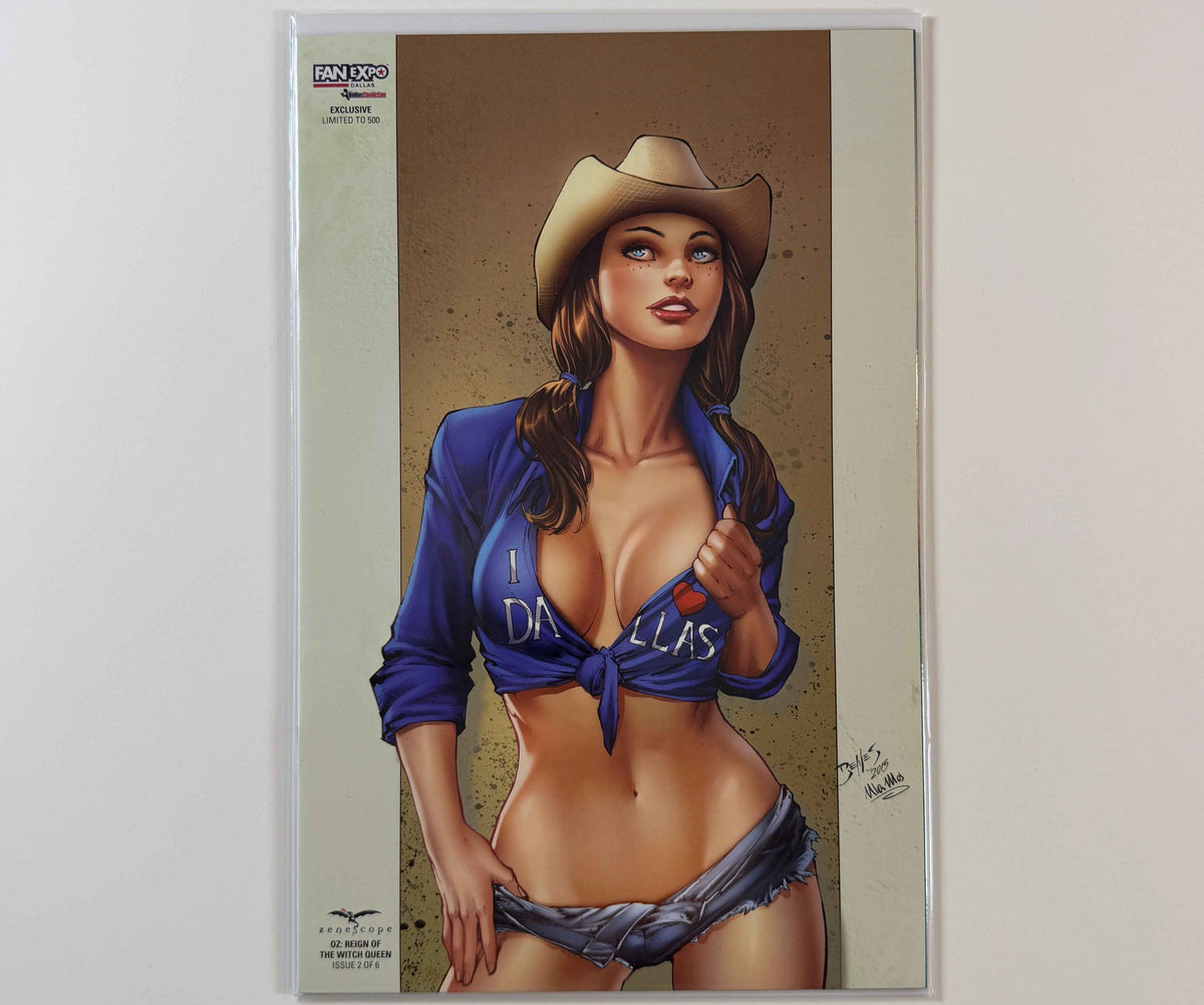 ZENESCOPE OZ REIGN OF THE WITCH QUEEN #2 DOROTHY DALLAS FAN EXPO EXCLUSIVE LE 500 COMIC BOOK ED BENES