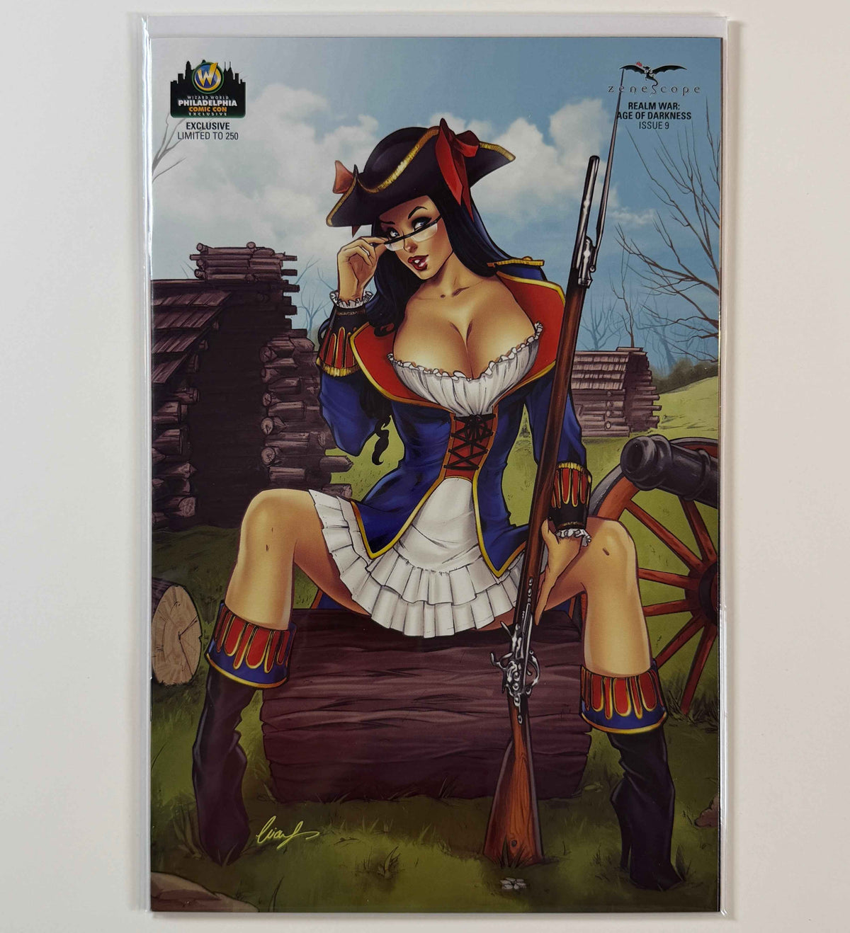 ZENESCOPE REALM WAR AGE OF DARKNESS #9 SELA PHILADELPHIA COMIC CON EXCLUSIVE LE 250 COMIC BOOK ELIAS CHATZOUDIS