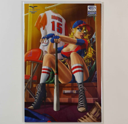 ZENESCOPE ROBYN HOOD #8 ROBYN BASEBALL WONDERCON ANAHEIM EXCLUSIVE LE 350 COMIC BOOK JASON CARDY