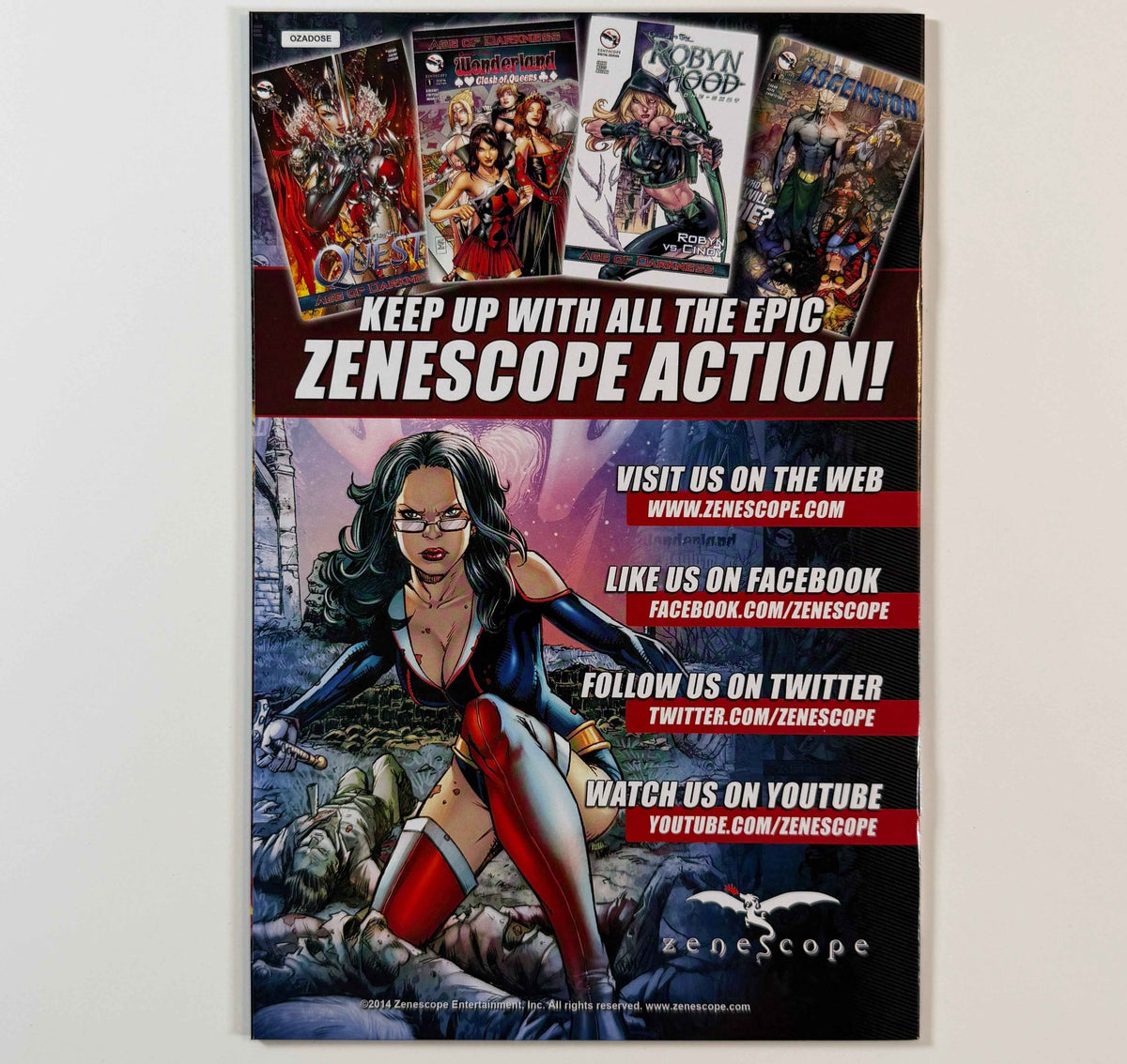 ZENESCOPE OZ AGE OF DARKNESS ONE SHOT BEACH SAN DIEGO COMIC CON EXCLUSIVE LE 500 COMIC BOOK RICHARD ORTIZ