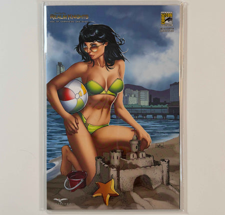 ZENESCOPE REALM KNIGHTS AGE OF DARKNESS ONE SHOT BEACH SAN DIEGO COMIC CON EXCLUSIVE LE 500 COMIC BOOK NEI RUFFINO