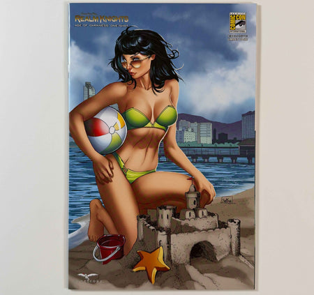 ZENESCOPE REALM KNIGHTS AGE OF DARKNESS ONE SHOT BEACH SAN DIEGO COMIC CON EXCLUSIVE LE 500 COMIC BOOK NEI RUFFINO