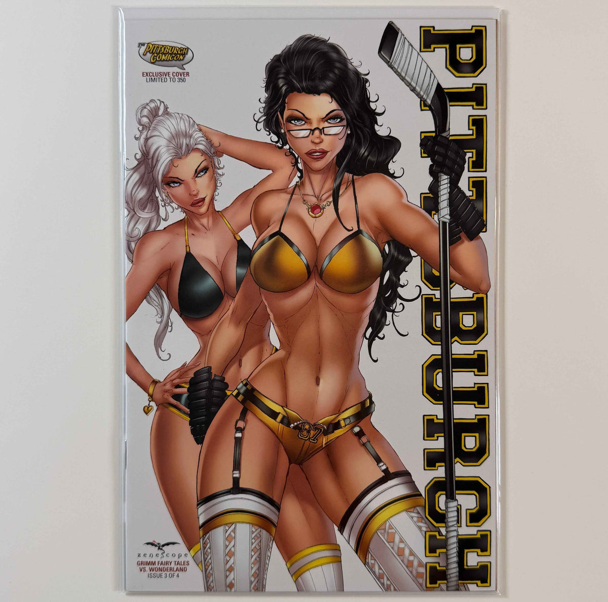 ZENESCOPE GRIMM FAIRY TALES VS WONDERLAND #3 PITTSBURGH COMIC CON EXCLUSIVE LE 350 COMIC BOOK JAMIE TYNDALL ULA MOS